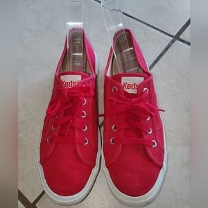 Keds red canvas sneakers size 8.5.